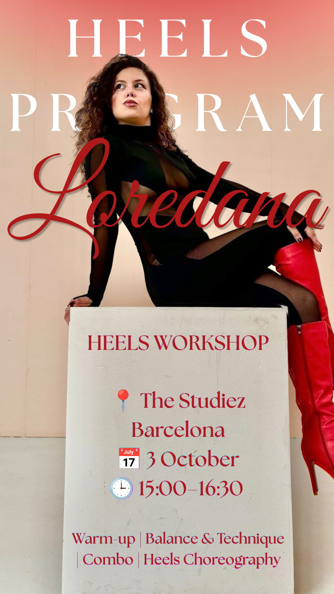👑✨ HEELS WORKSHOP | BARCELONA | 3 OCTUBRE 2026✨👑